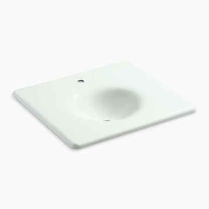 Kohler 25" Enameled cast iron vanity top with integrated round sink