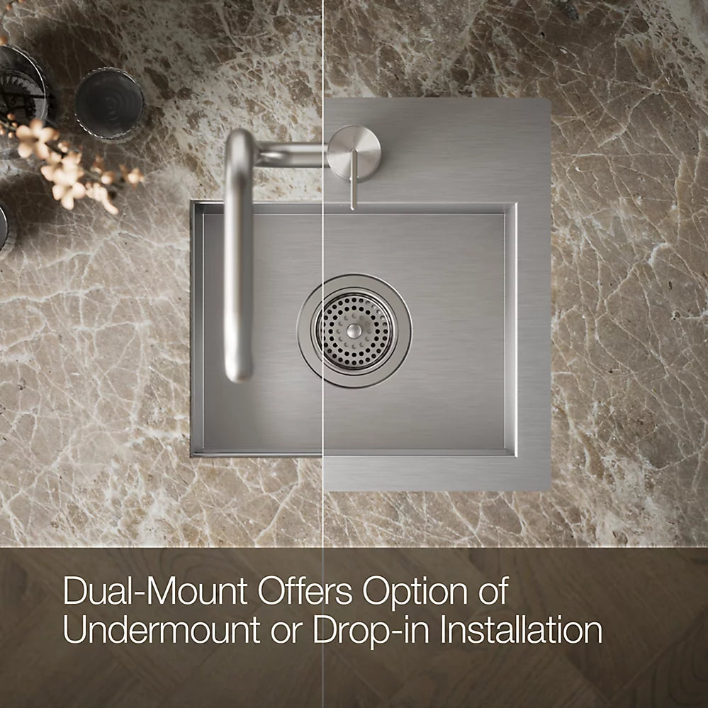 Kohler Vault™ 15" top-/undermount bar sink