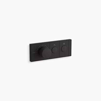 Kohler Two-outlet recessed mechanical thermostatic valve control