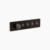 Kohler Four-outlet recessed mechanical thermostatic valve control