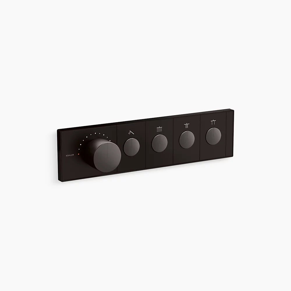 Kohler Four-outlet recessed mechanical thermostatic valve control