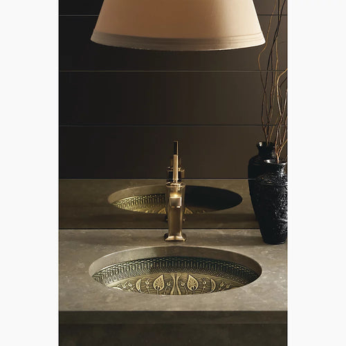 Kohler 17-1/2" oval undermount bathroom sink, no overflow