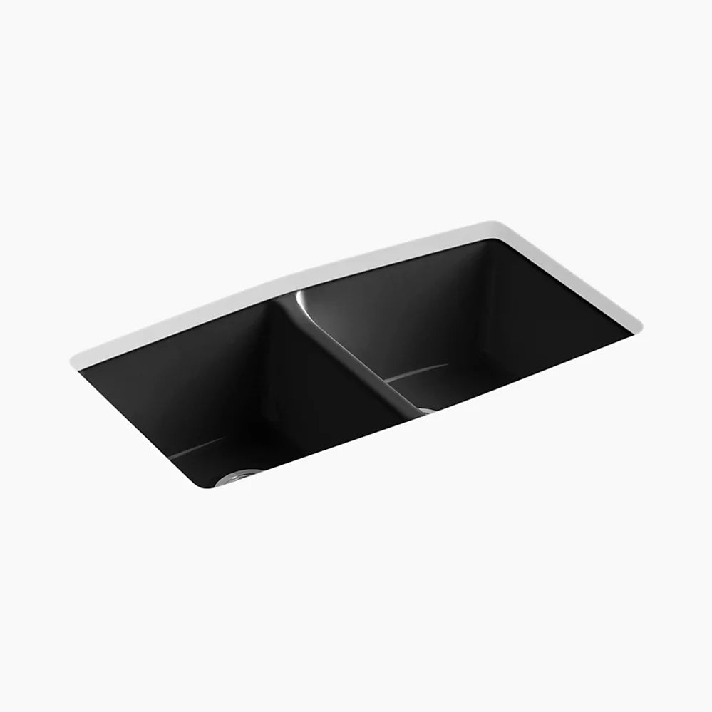 Kohler Brookfield™ 33" undermount double-bowl kitchen sink