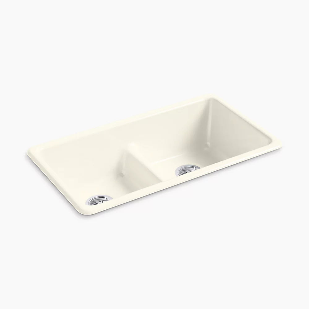 Kohler Smart Divide® 33" top-/undermount double-bowl kitchen sink