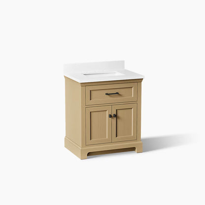 Kohler Charlemont Cabinet and Quartz Top 30-Inch Single-Sink Bathroom Vanity