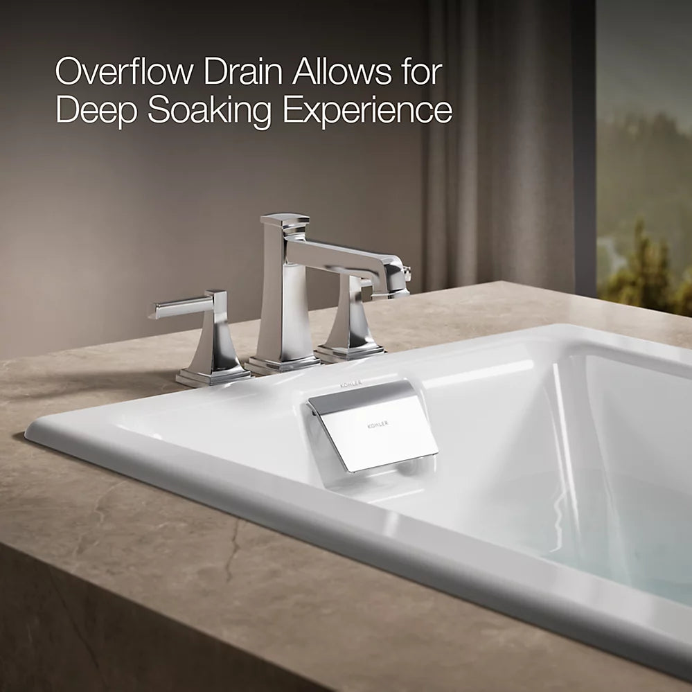 Kohler Tea-for-two Heated Bubblemassage Air Bath 60 x 32-Inch Drop-In Bathtub