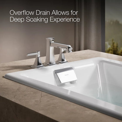 Kohler Tea-for-two Heated Bubblemassage Air Bath 60 x 32-Inch Drop-In Bathtub