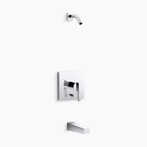 Kohler Rite-Temp® bath and shower trim kit with push-button diverter, without showerhead
