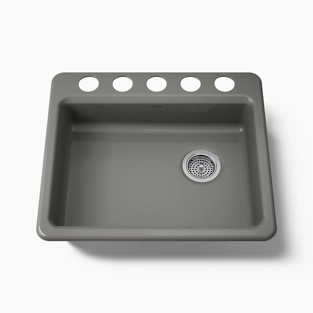 Kohler Riverby® 25" undermount single-bowl kitchen sink