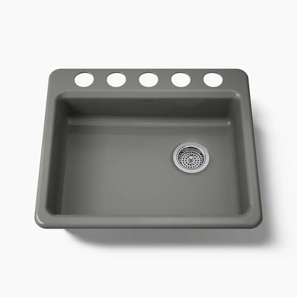 Kohler Riverby® 25" undermount single-bowl kitchen sink