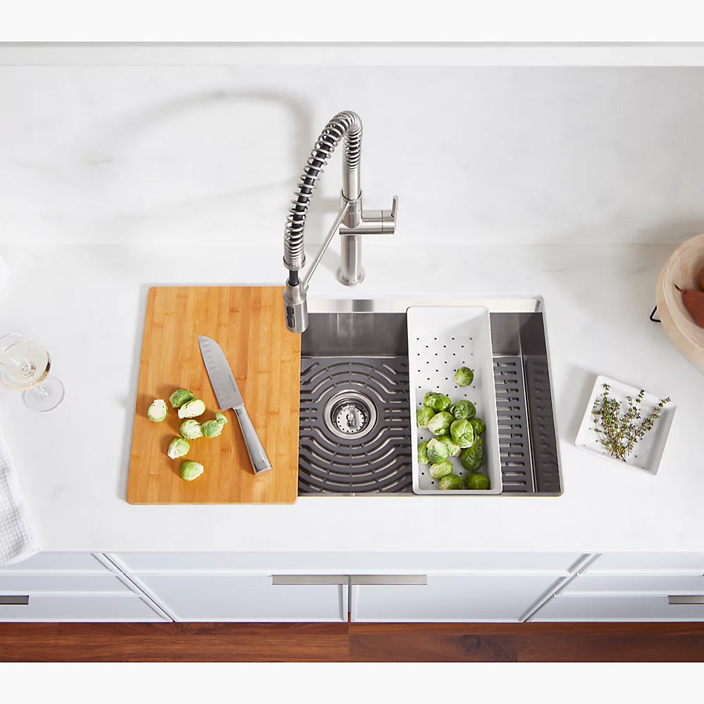 Kohler 33" top-/undermount single-bowl workstation kitchen sink
