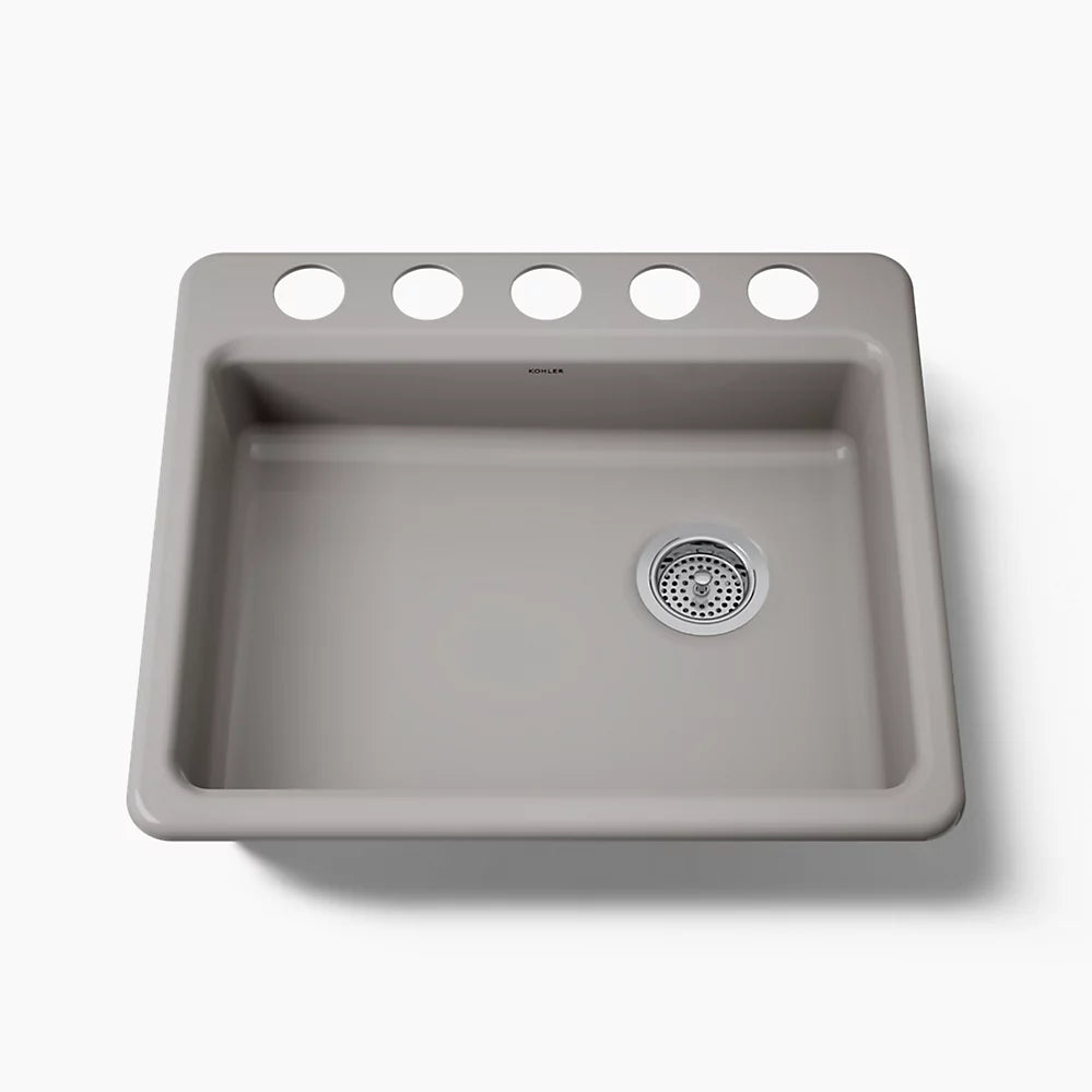 Kohler Riverby® 25" undermount single-bowl kitchen sink