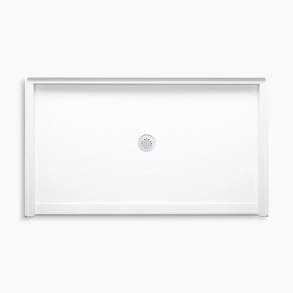 Kohler 62" x 36" alcove shower base, center drain