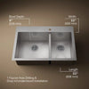 Kohler Vault™ 33" top-/undermount double-bowl kitchen sink