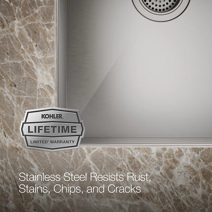 Kohler Vault™ 32" undermount double-bowl kitchen sink