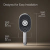 Kohler Oblong three-function handshower, 1.75 gpm
