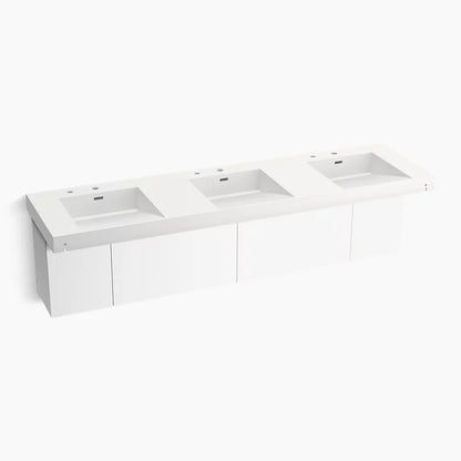 Kohler 90" wall-mount basin lavatory system