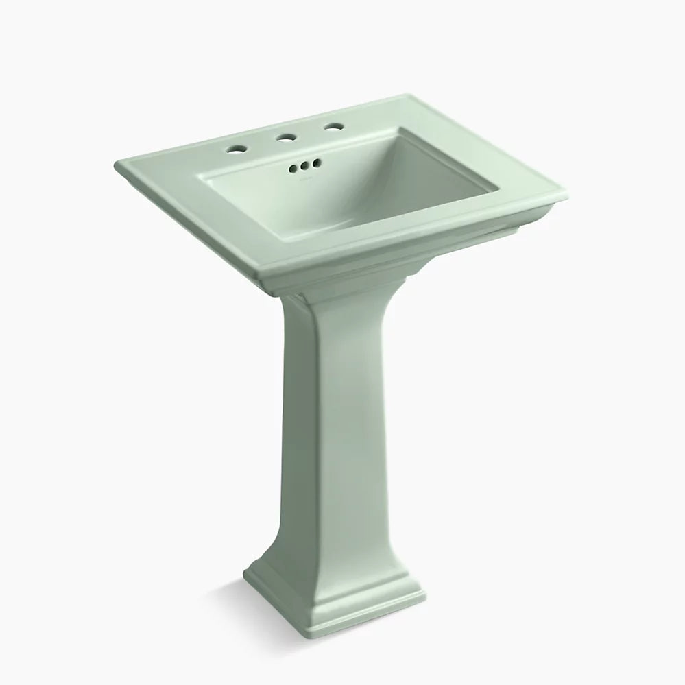 Kohler 25" rectangular pedestal bathroom sink