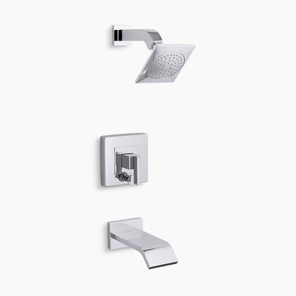 Kohler Loure® Rite-Temp® bath and shower trim kit with push-button diverter, 2.5 gpm