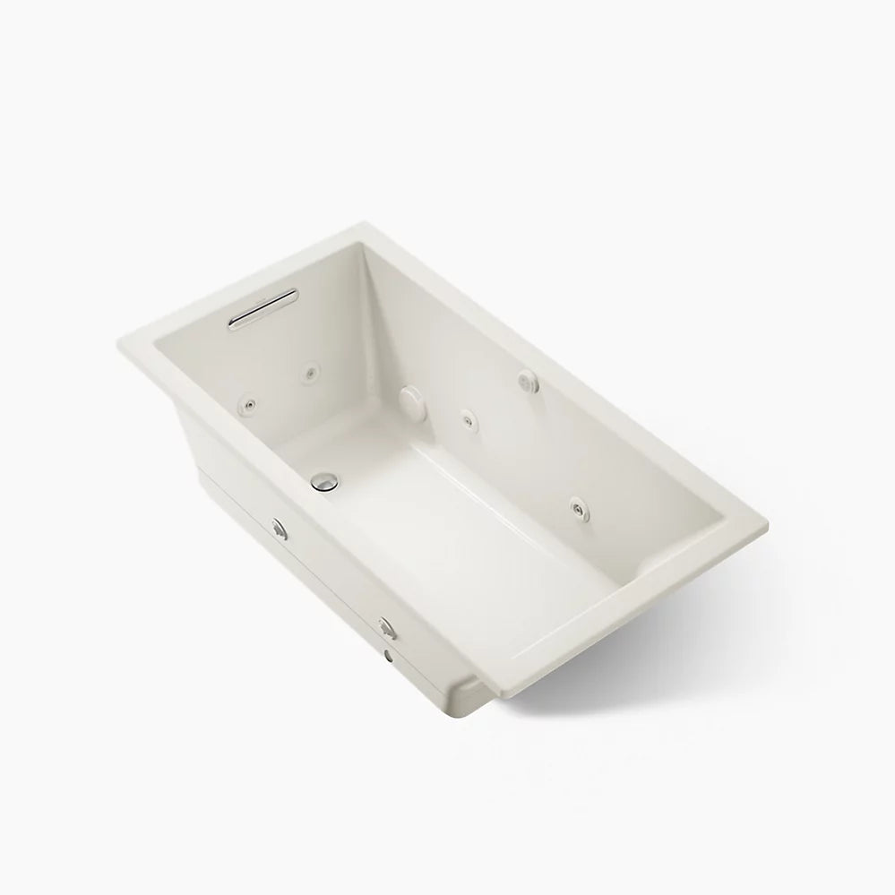 Kohler Underscore Heated Bubblemassage Air Bath With Whirlpool 60 x 32-Inch Drop-In Bathtub