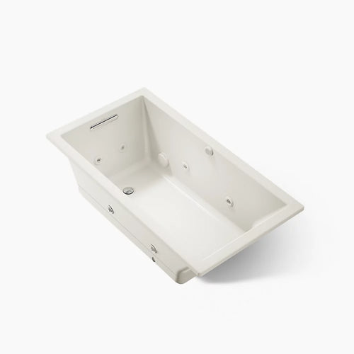 Kohler Underscore Heated Bubblemassage Air Bath With Whirlpool 60 x 32-Inch Drop-In Bathtub
