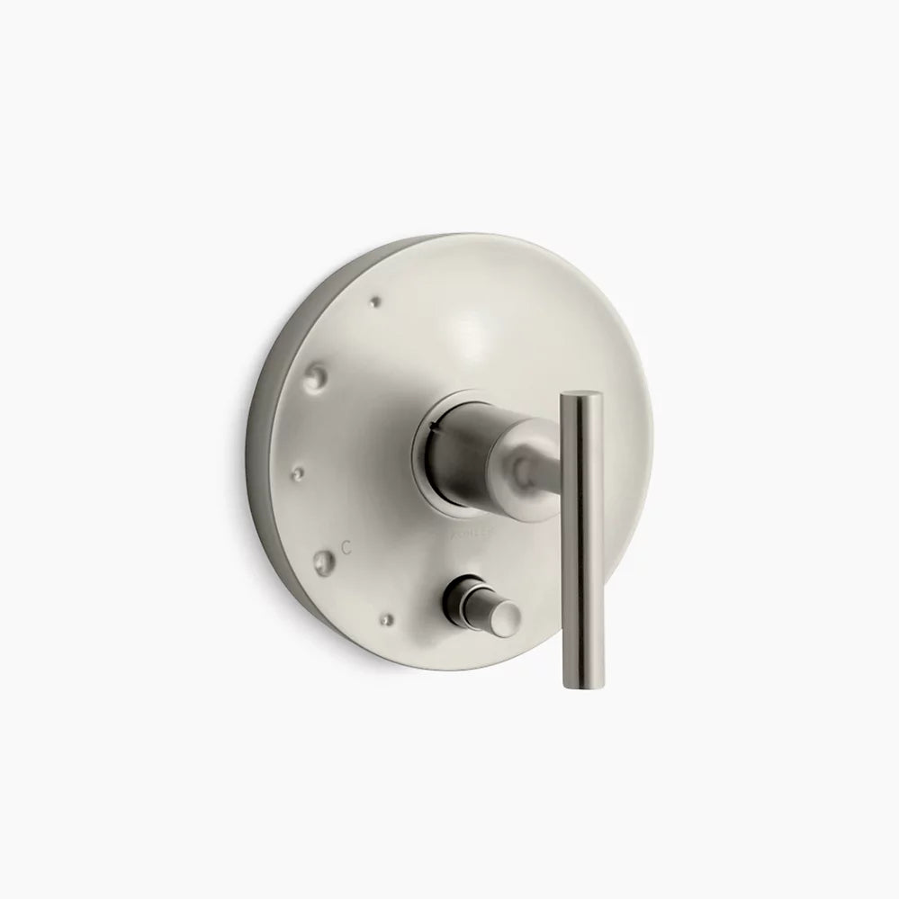 Kohler Rite-Temp® valve trim with push-button diverter and lever handle