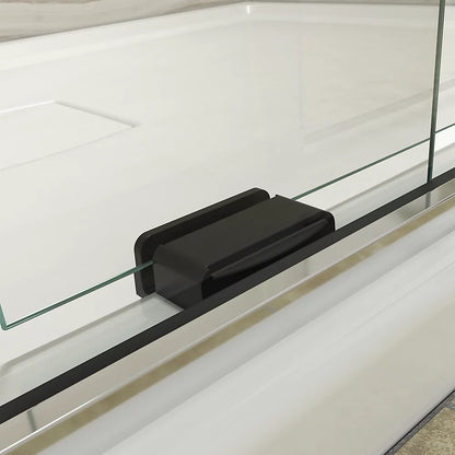 Kohler Levity Sliding shower door, 74" H x 43-5/8 - 47-5/8" W, with 1/4" thick Crystal Clear glass