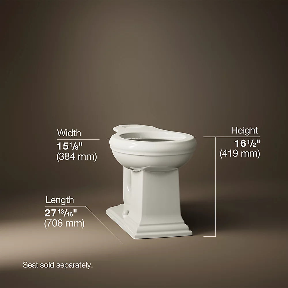 Kohler Memoirs® Round-front bowl with exposed trapway K-4387
