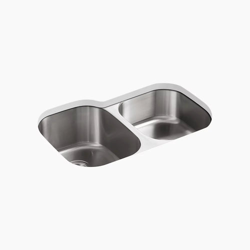 Kohler 31" undermount double-bowl kitchen sink
