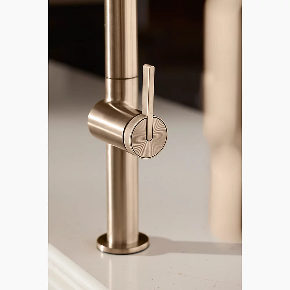 Kohler Touchless pull-down kitchen sink faucet with two-function sprayhead
