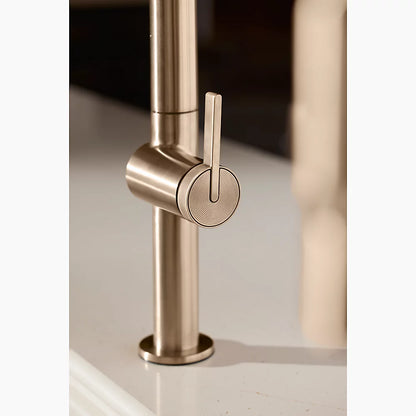Kohler Touchless pull-down kitchen sink faucet with two-function sprayhead