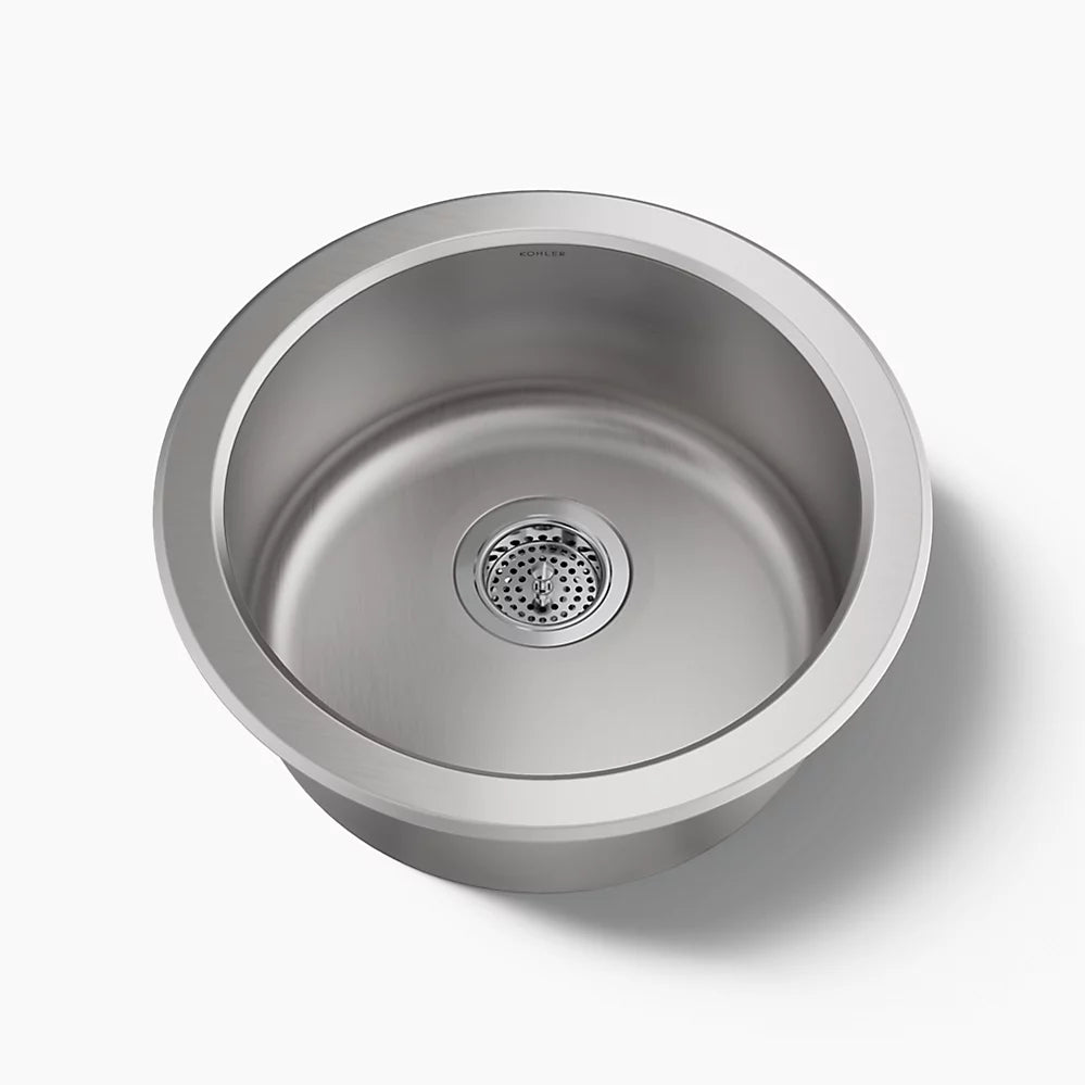 Kohler Undertone® Lyric® 18-1/2" top-/undermount single-bowl bar sink