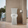 Kohler Tall two-piece elongated toilet with skirted trapway, 1.28 gpf
