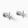 Kohler Deck- or wall-mount bath faucet handle trim with cross design