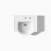 Kohler 21" rectangular pedestal bathroom sink