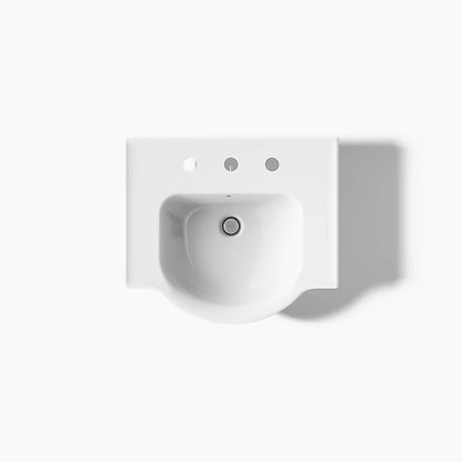Kohler 21" rectangular pedestal bathroom sink