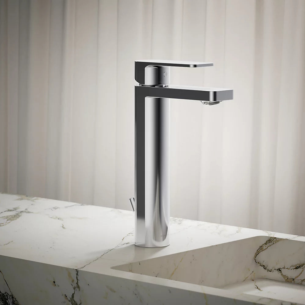 Parallel® Tall single-handle bathroom sink faucet, 0.5 gpm