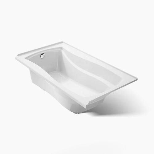 Kohler Mariposa 72" x 36" alcove Heated BubbleMassage air bath with Bask heated surface, left drain