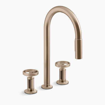 Kohler Billet® Touchless pull-down kitchen sink faucet with two-function sprayhead