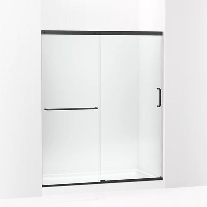 Kohler Sliding shower door, 70-1/2" H x 56-1/4 - 59-5/8" W, with 1/4" thick Crystal Clear glass