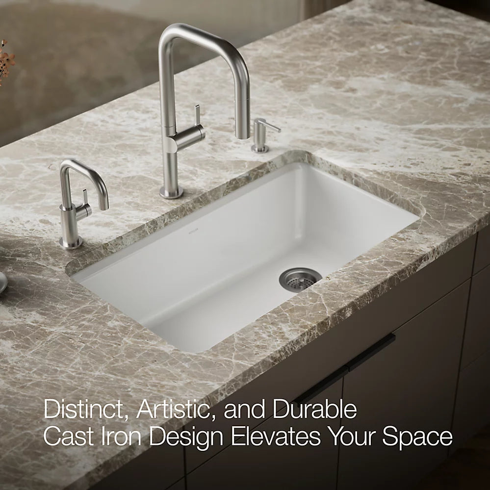 Kohler Riverby® 33" undermount single-bowl kitchen sink