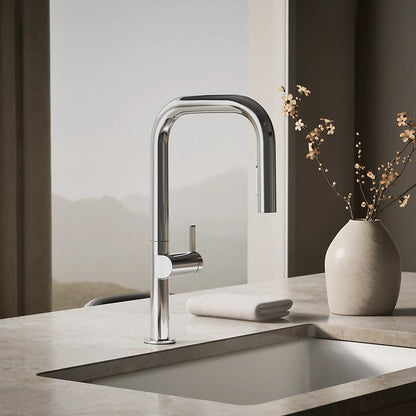 Kohler Components® Pull-down kitchen sink faucet with two-function sprayhead