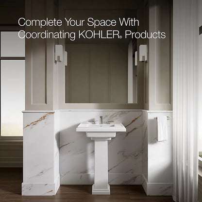 Kohler 24" square pedestal bathroom sink