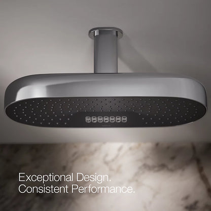 Kohler Oblong 18" two-function rainhead, 2.5 gpm