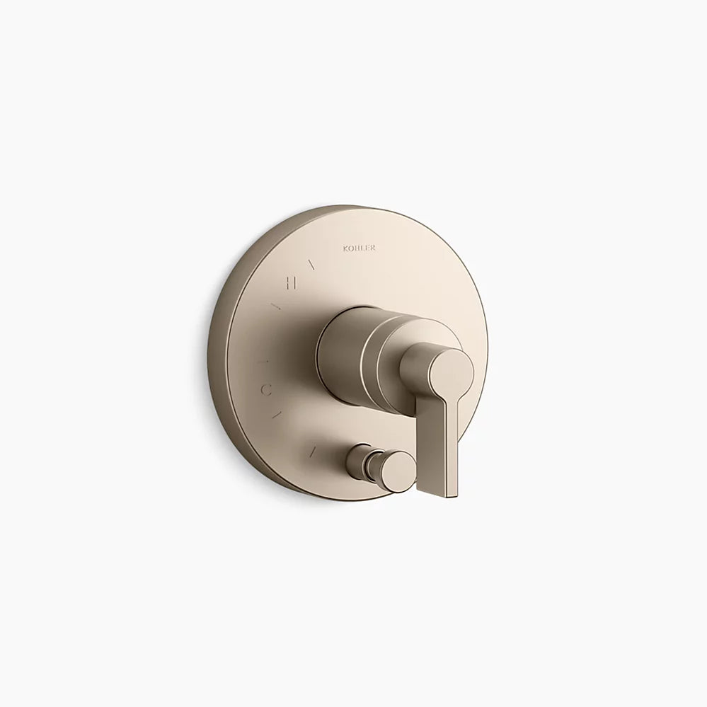 Kohler Rite-Temp® valve trim with Lever handle and diverter