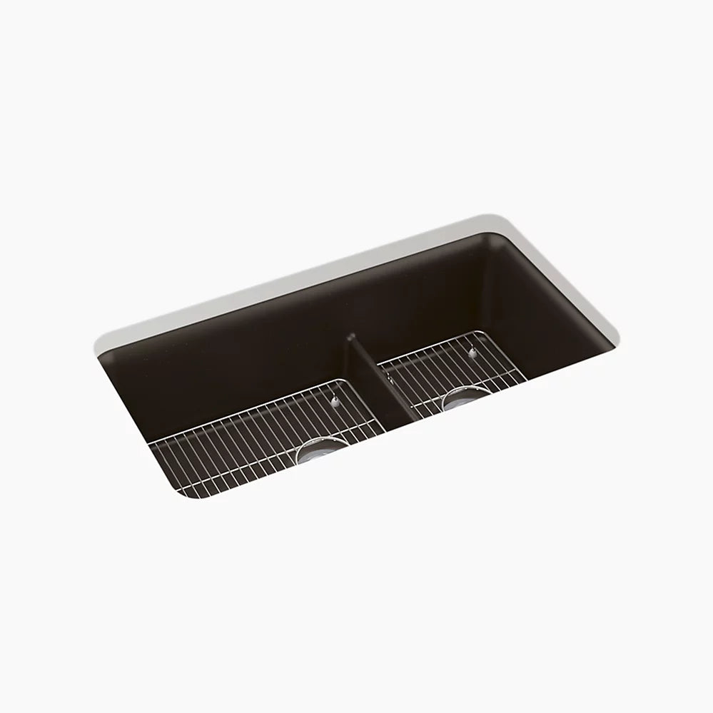 Kohler Smart Divide® 33-1/2" undermount double-bowl kitchen sink