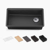 Kohler 32-1/2" undermount single-bowl workstation kitchen sink