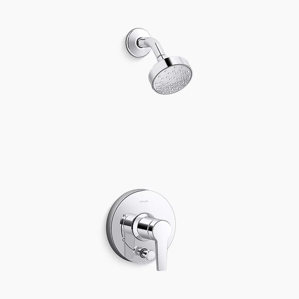 Kohler Rite-Temp® shower trim kit with push-button diverter, 2.5 gpm