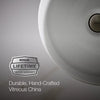 Kohler 13-1/4" round drop-in/undermount bathroom sink, no overflow