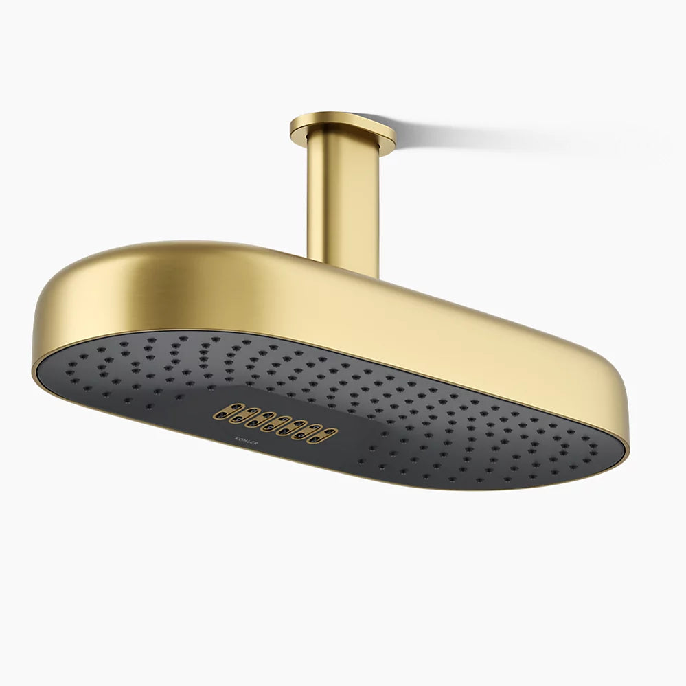 Kohler Oblong 18" two-function rainhead, 2.5 gpm
